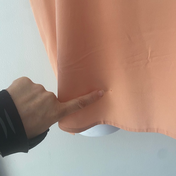 Phillip Lim silk blouse, back cut-out, peach color size 2 - Picture 11 of 14